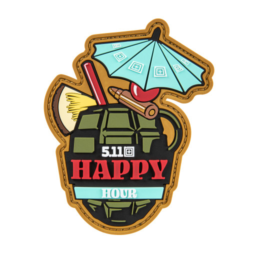 5.11 Tactical Happy Hour Patch (Red)