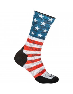 5.11 Tactical Men's Sock & Awe American Flag Crew Shirt