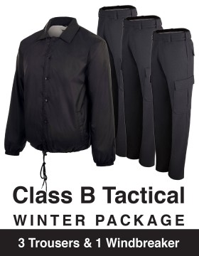 Men's Class B Winter Tactical Package - 3 Trousers & 1 Windbreaker
