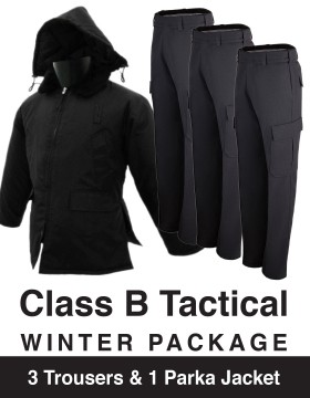 Men's Class B Winter Tactical Package - 3 Trousers & 1 Parka Jacket