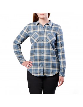 5.11 Tactical Women's Lila Flannel (Ivory Plaid)