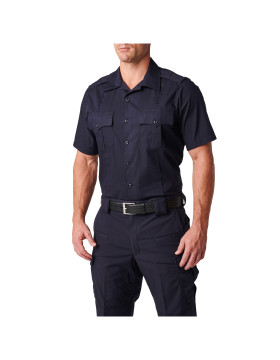 5.11 Tactical Men's NYPD Stryke Ripstop Short Sleeve Shirt (NYPD Navy)