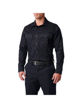 5.11 Tactical Men's Mens Stryke Class A PDU Twill Long Sleeve Shirt (Midnight Navy)