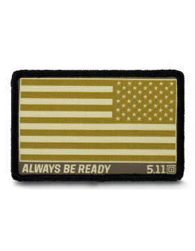 5.11 Tactical Reverse USA Flag Woven Patch (Khaki/Tan)