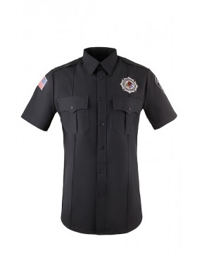 Women's Charcoal Poly/Rayon Short Sleeve Class B Utility Shirt
