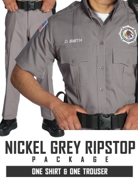Women's Ergo Stretch Nickel Grey Tactical Package - 1 Shirt, 1 Trouser