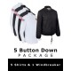 5 Button Down Shirt Package - 5 Shirts & 1 Windbreaker