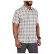 5.11 Tactical Men's Wyatt Short Sleeve Plaid Shirt (White Plaid)