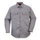 Gray Long Sleeve Fire Retardant 88/12 Shirt